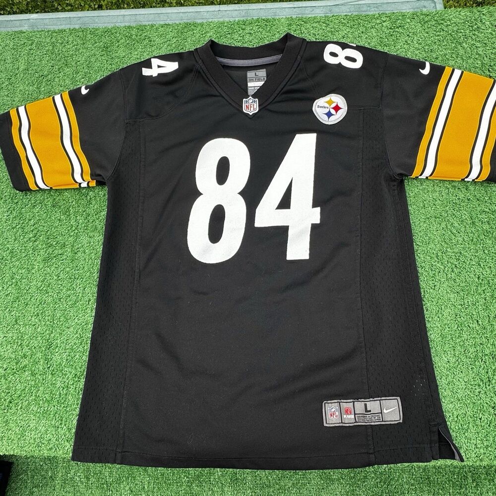 Nike Steelers Antonio Brown 84 Jersey Youth L Black NFL On Field